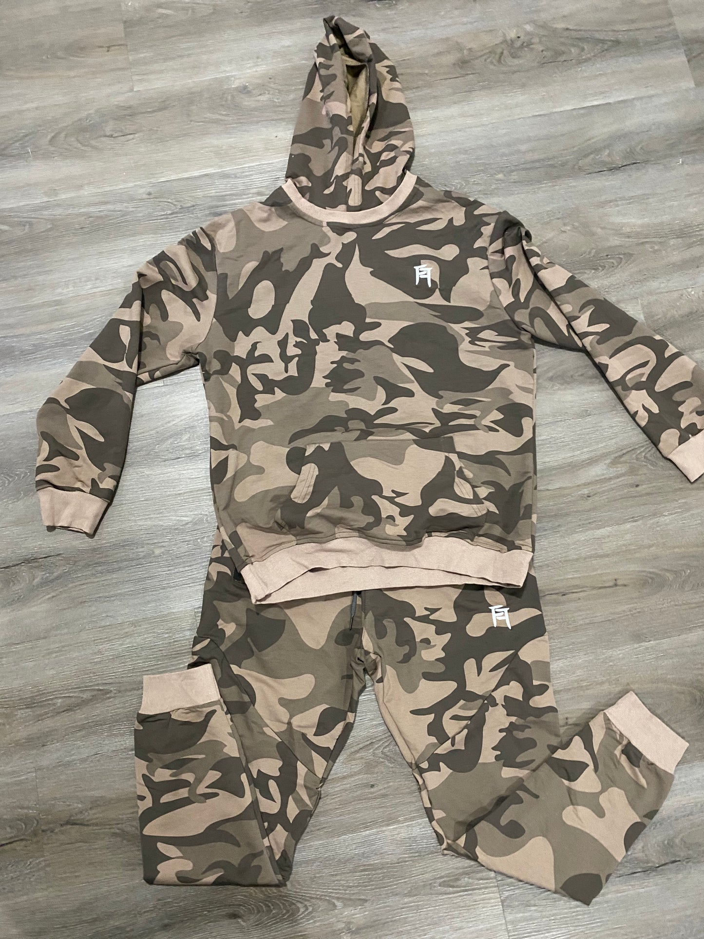 Camouflage jogging suit